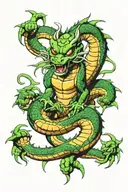 shenron dragon ball tattoo design idea