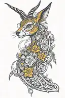 Springbok tattoo design idea