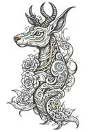 Springbok tattoo design idea