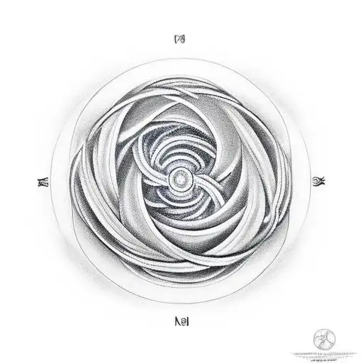 long double helix tattoo design idea