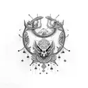 Grogu raving tattoo design idea