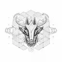 gemini capricorn tattoo design idea