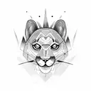 a mountain lion tattoo design idea