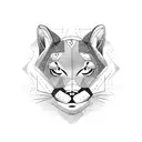 a mountain lion tattoo design idea