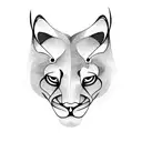 a mountain lion tattoo design idea