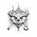 trust no one on hand guns tattoo design idea