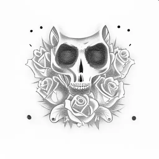 day of the dead mariachi guitar player  tattoo design idea