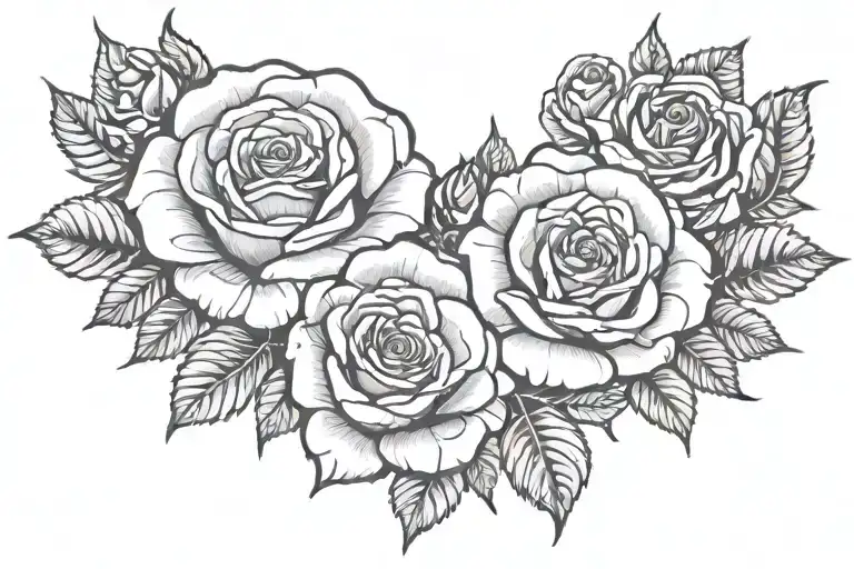 rose tattoo tattoo design idea