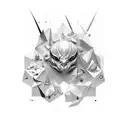 impossible shape tattoo design idea