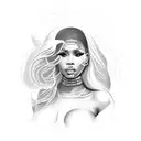 Nicki Minaj rainha  tattoo design idea