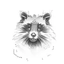 mein coon tattoo design idea