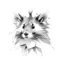 mein coon tattoo design idea