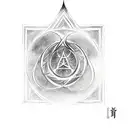 lotr gondolin symbol and god symbol in alchemy in the middle tattoo design idea