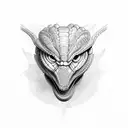 cobra com lua tattoo design idea