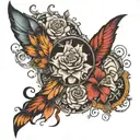 hope : hold on pain ends tattoo design idea