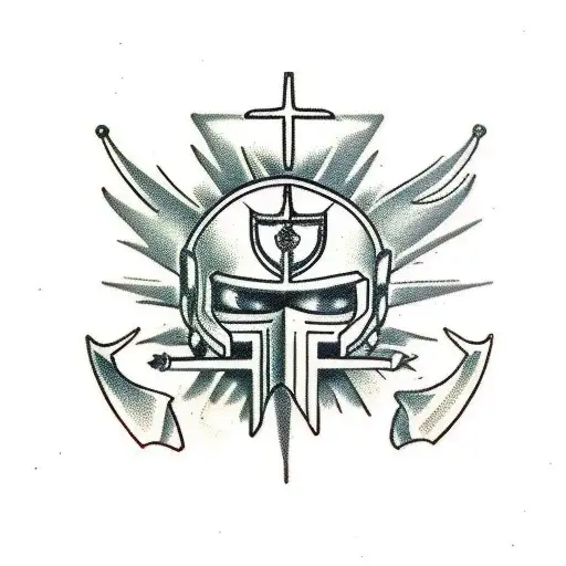 crusader  tattoo design idea