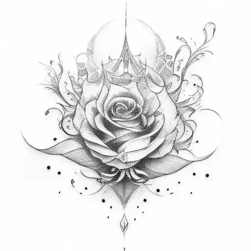 beauty from Beauty and the Beast tattoo design idea