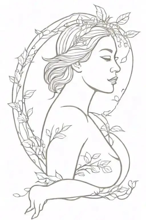 mother nature, freedom, security, joy, positivity, water, air, tattoo design idea