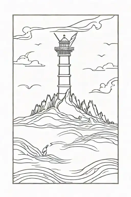 land, freedom, water, wind, joy tattoo design idea