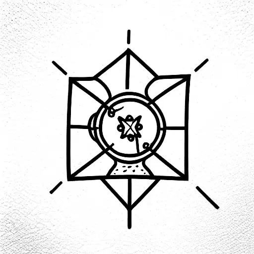 Cruz egipcia  tattoo design idea