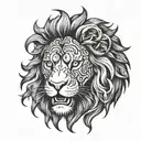 Hic Sunt Leones tattoo design idea