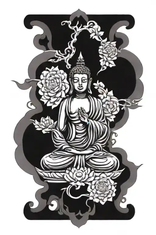Buddhist inspired tattoo tattoo design idea