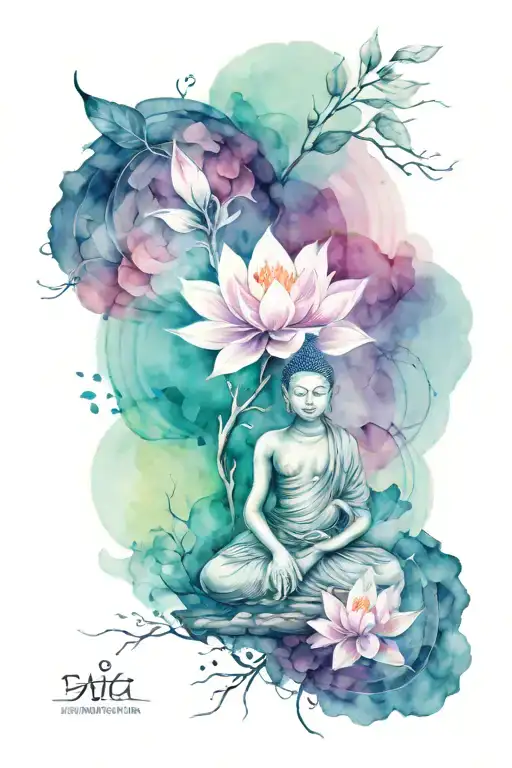 Buddhist inspired tattoo tattoo design idea