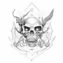 live or die tattoo design idea