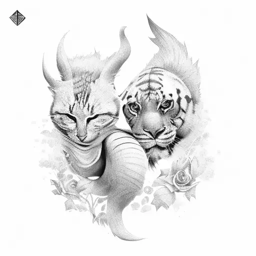 son and mom tattoo design idea