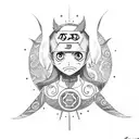karma seal boruto tattoo design idea