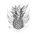 Pineapple tattoo design idea