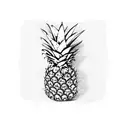 Pineapple tattoo design idea