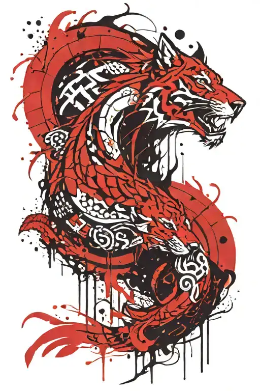 nordic and tribal tattoo tattoo design idea