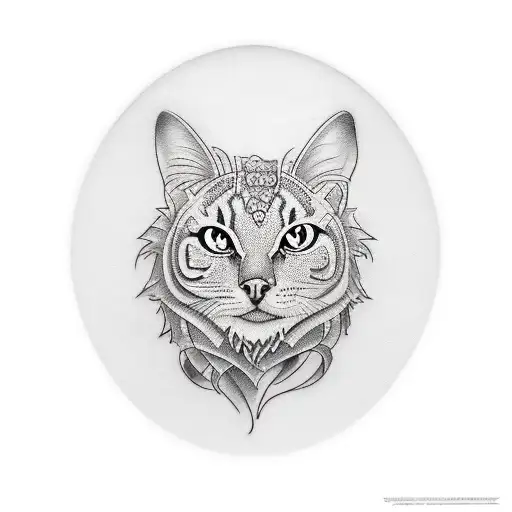 A realistic portrait of a beloved pet tattoo design idea