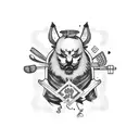 Seoul gaming chef tattoo design idea