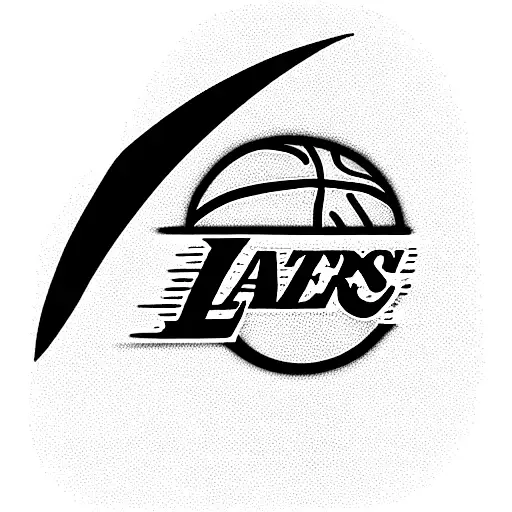 Lakers Lebron James logo tattoo design idea