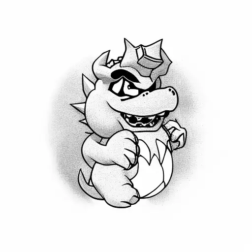 bowser tattoo design idea