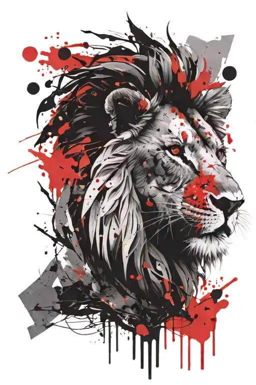 Paul, January, Gdańsk, Lion head tattoo design idea