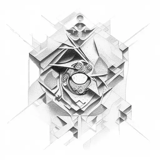 Plato's cave tattoo design idea