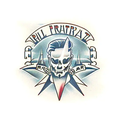 rail road spikes tattoo design idea