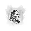 bob marley tattoo design idea