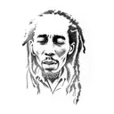 bob marley tattoo design idea