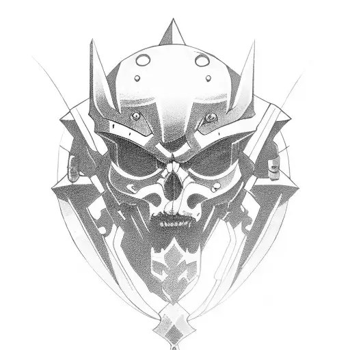 Stand battle between two JoJo characters tattoo design idea