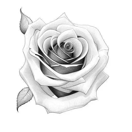rose pour gars tattoo design idea