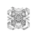 hexagon tattoo design idea