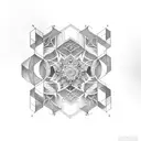 hexagon tattoo design idea