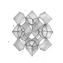 hexagon tattoo design idea