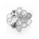 hexagon tattoo design idea