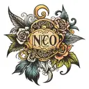 name written tattoo design idea