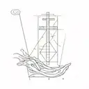 physics and christianity forearm tattoo design idea